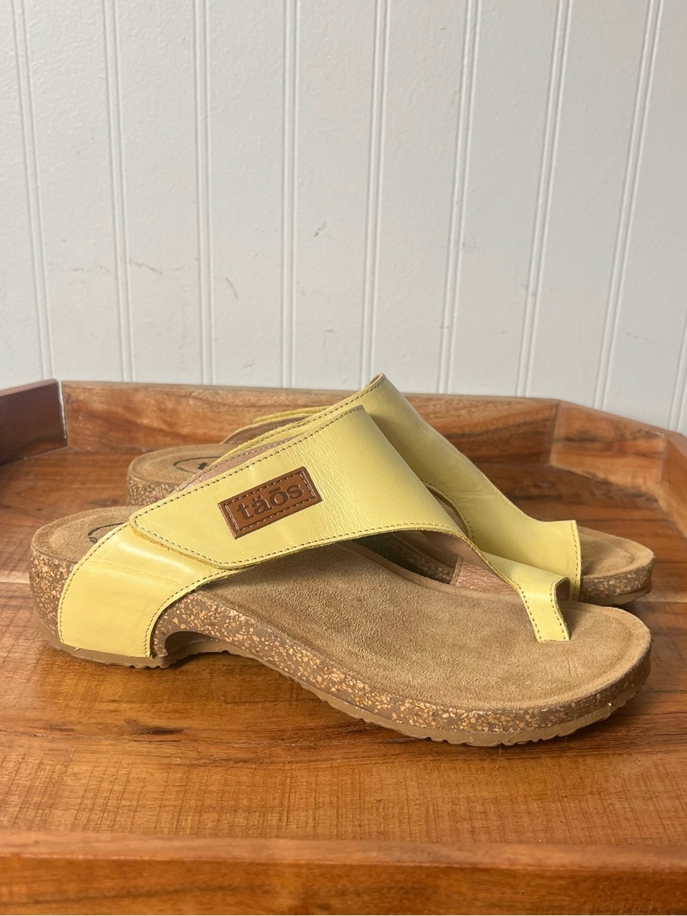 TAOS women's loop leather sandal in maize 6 - 6.5